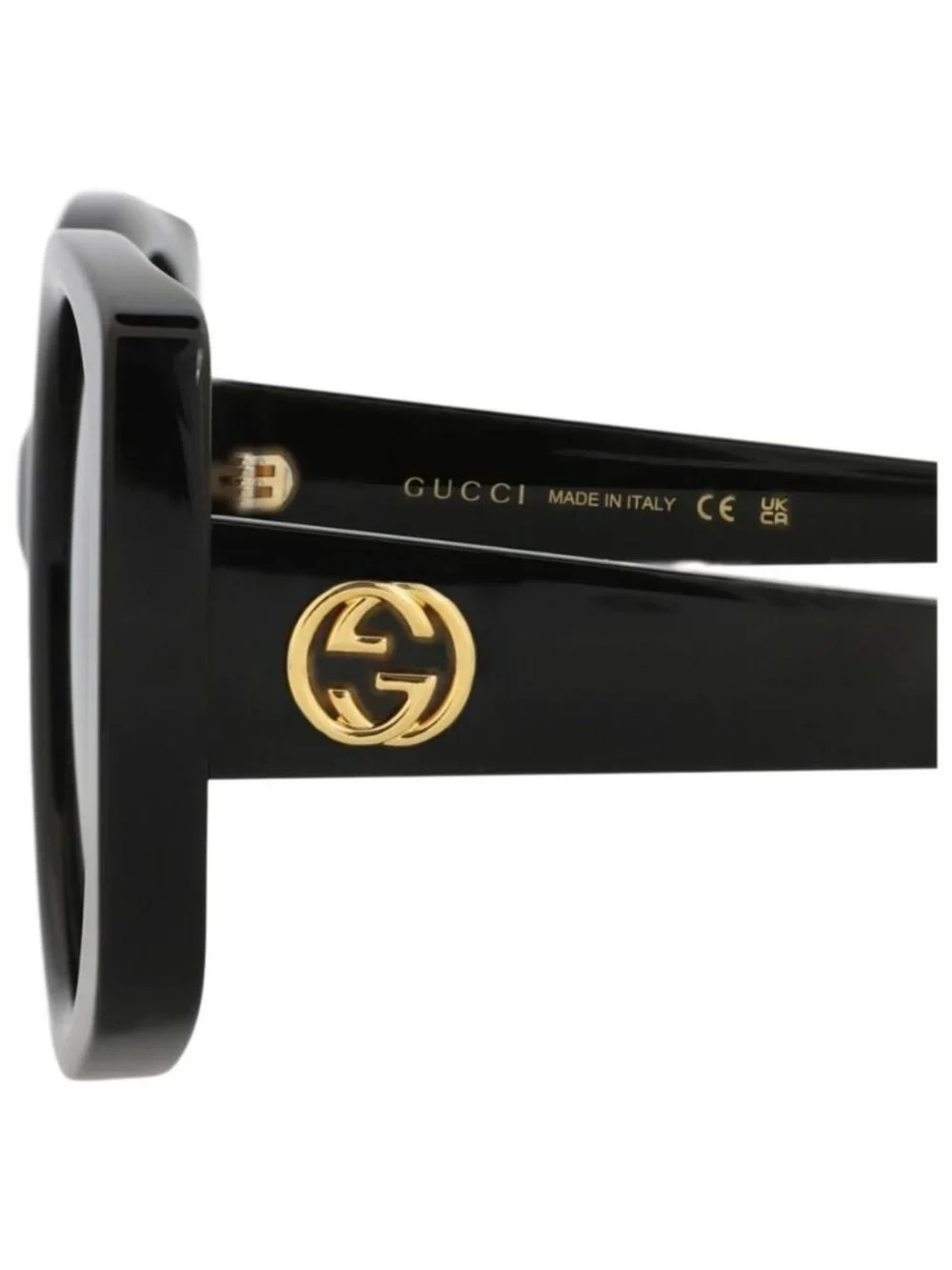 New Gucci Womens Round/Oval Black Black Grey Fashion Designer Sunglasses